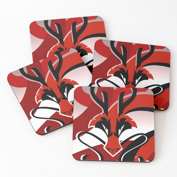 Item preview, Japanese Dragon - Aku Red designed and sold by Crowne Prince.