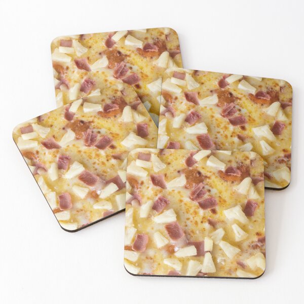 Item preview, Pattern of pizza with pineapple and ham designed and sold by luisraultg.