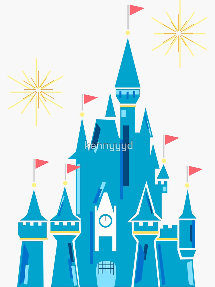 "Classic Magic Kingdom" Sticker by kennyyyd | Redbubble