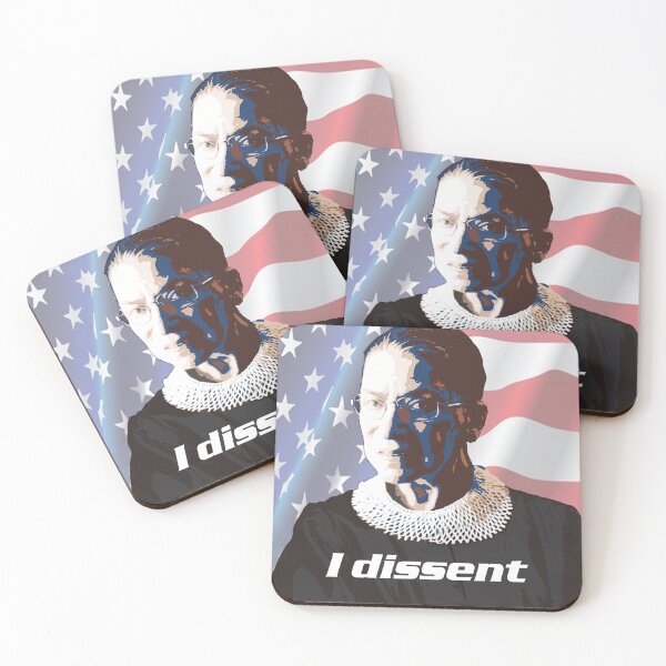 Item preview, I Dessent - Ruth Bader Ginsburg portrait - Feminist Art. designed and sold by FanitsaArt.