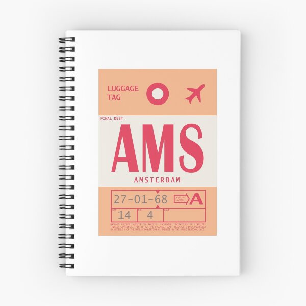 Item preview, Amsterdam Schiphol Airport Vintage Luggage Tag designed and sold by BoeJ.