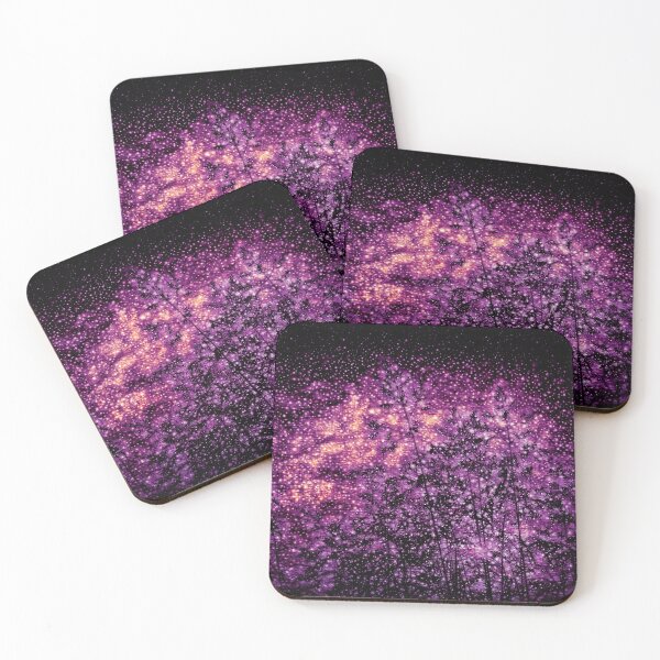 Item preview, Field of hay and purple starry sky designed and sold by SulkaCreative.