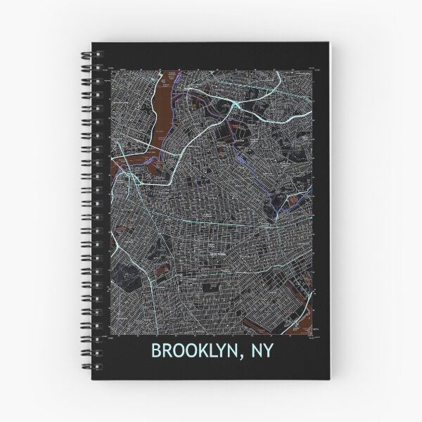 Item preview, Brooklyn, NY Topographical Map Dark designed and sold by PGHPhotoCo.