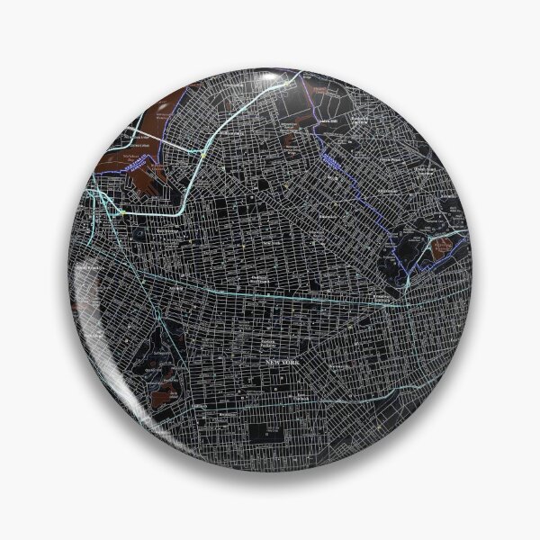 Item preview, Brooklyn, NY Topographical Map Dark designed and sold by PGHPhotoCo.