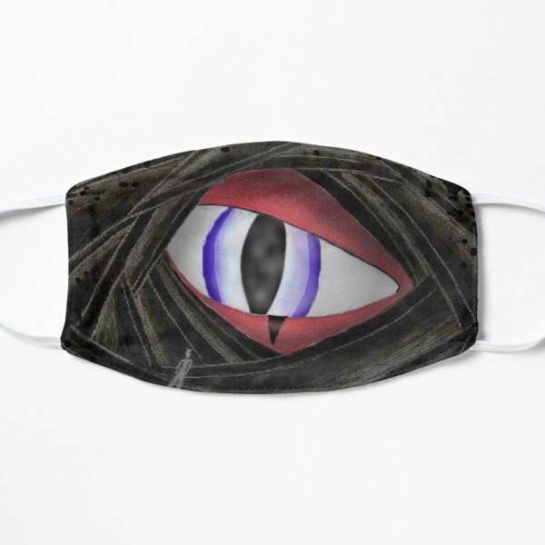 Le regard perçant du dragon rouge Masque sans plis