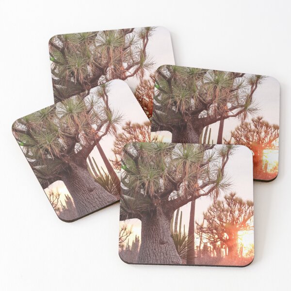 Item preview, desertlandscape with pony tail palm during sunset designed and sold by luisraultg.