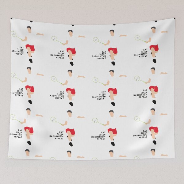 Item preview, eat sleep badminton designed and sold by The Parallel X.