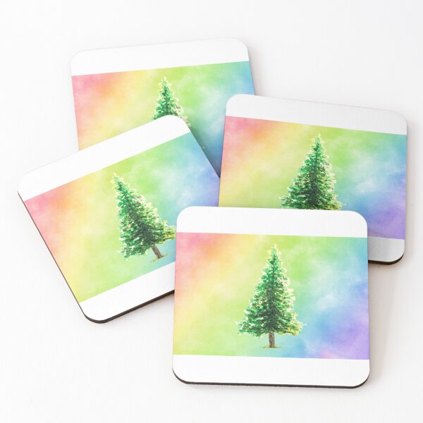 Item preview, The optimist Tree ! Painting Forest ! Blue spruce designed and sold by TheAwesomeMiro.