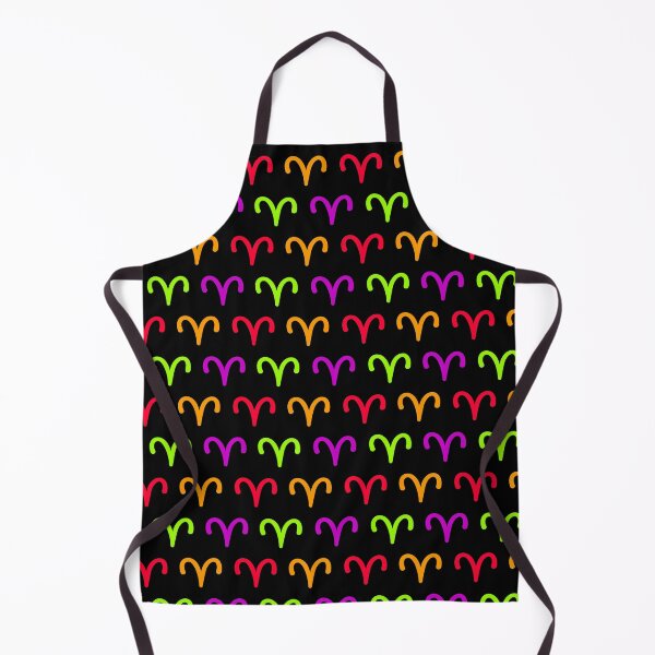Item preview, Multicolored aries sign, astrology zodiac symbol black background designed and sold by Stéphane Thirion.