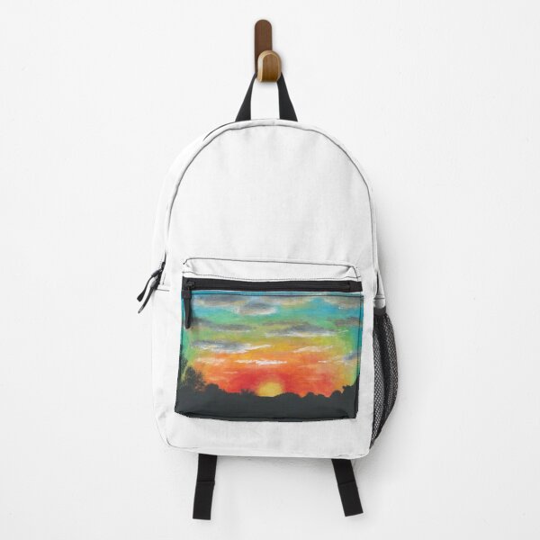 Item preview, Cloudy Rainbow Sunset/Sunrise Acrylic Painting designed and sold by ArtAFT.