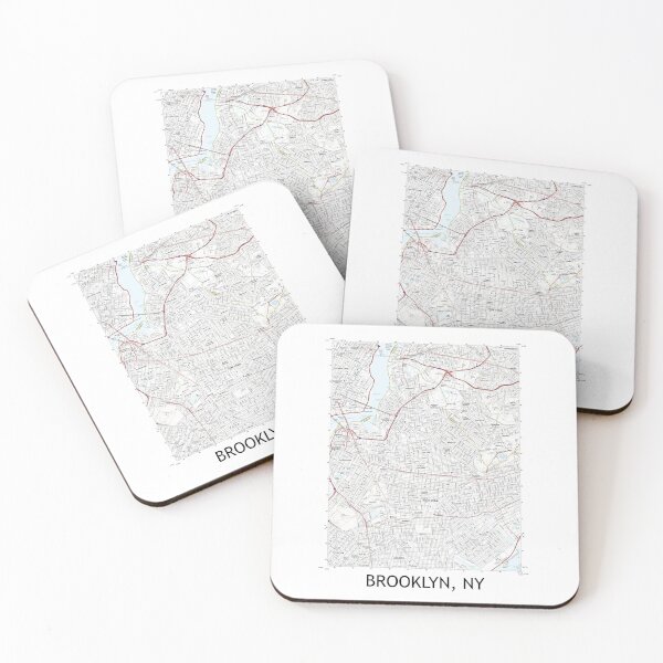 Item preview, Brooklyn, NY Topographical Map Clean designed and sold by PGHPhotoCo.