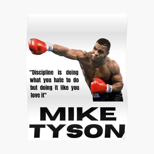 Mike Tyson Quote Posters Redbubble