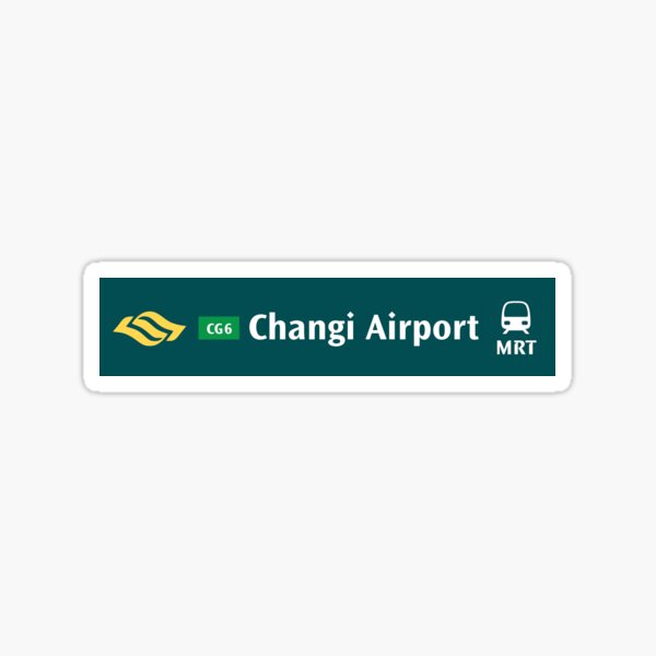 Artikel-Vorschau von MRT-Schild des Flughafens Changi, designt und verkauft von freyahaque.