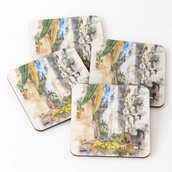 Item preview, Traditional Street of Syracuse Watercolor designed and sold by lugamor.
