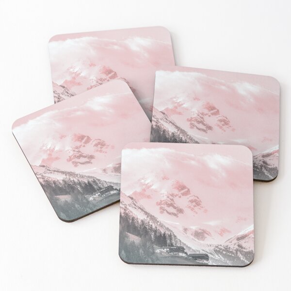 Item preview, Rocky Mountain pink Snow  designed and sold by MousaObaid.