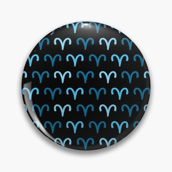 Item preview, Signo del hombre azul Aries, fondo negro del símbolo del zodíaco de la astrología designed and sold by Stéphane  Thirion.
