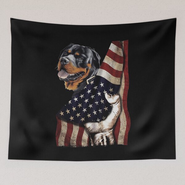 Item preview, Rottweiler flag designed and sold by KellyJanosko-bd.