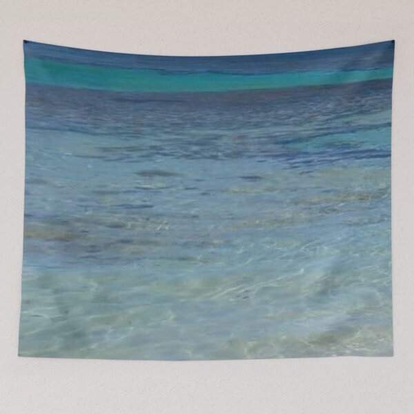 Item preview, Beautiful blues. Crystal clear ocean water lapping across the reef onto the sand. South west, Western Australia designed and sold by JellyBeenzz.