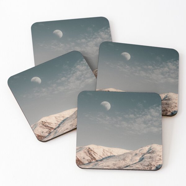 Item preview, Rocky Mountain Snow under the moon designed and sold by MousaObaid.