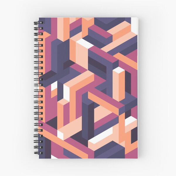 Item preview, Purple and Orange Isometric Maze designed and sold by KimVanG.