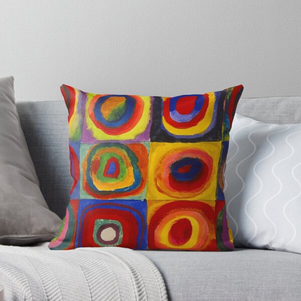 Item preview, Squares with Concentric Circles by Kandinsky designed and sold by vintageemporium.