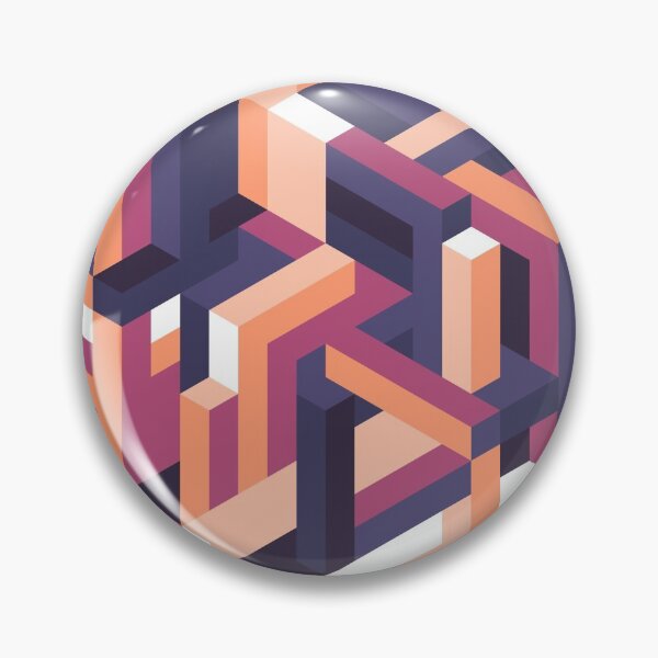 Item preview, Purple and Orange Isometric Maze designed and sold by KimVanG.