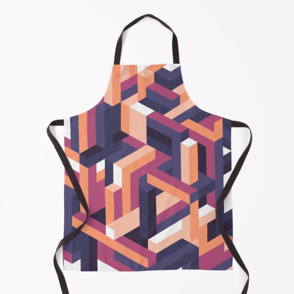 Item preview, Purple and Orange Isometric Maze designed and sold by KimVanG.
