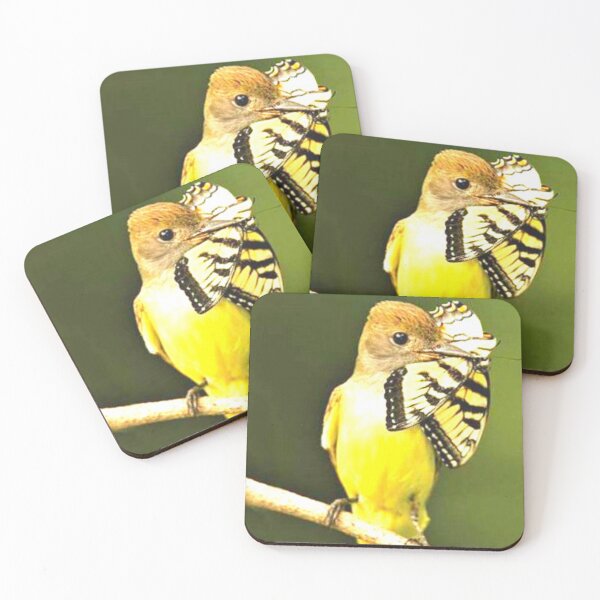 Item preview, Yellow Bird catch butterfly designed and sold by Moni3572.