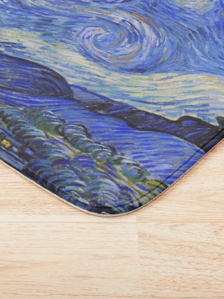 Disover The Starry Night by Vincent Van Gogh | Bath Mat
