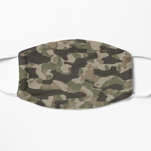 Green Camo Flat Mask