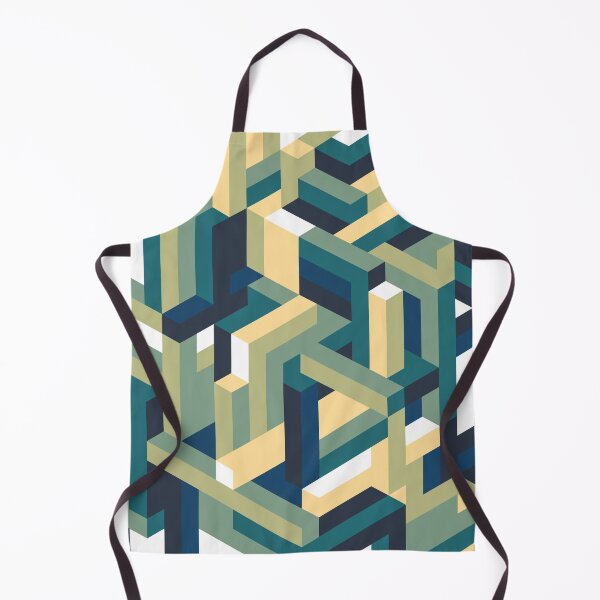 Item preview, Blue and Green Isometric Maze designed and sold by KimVanG.