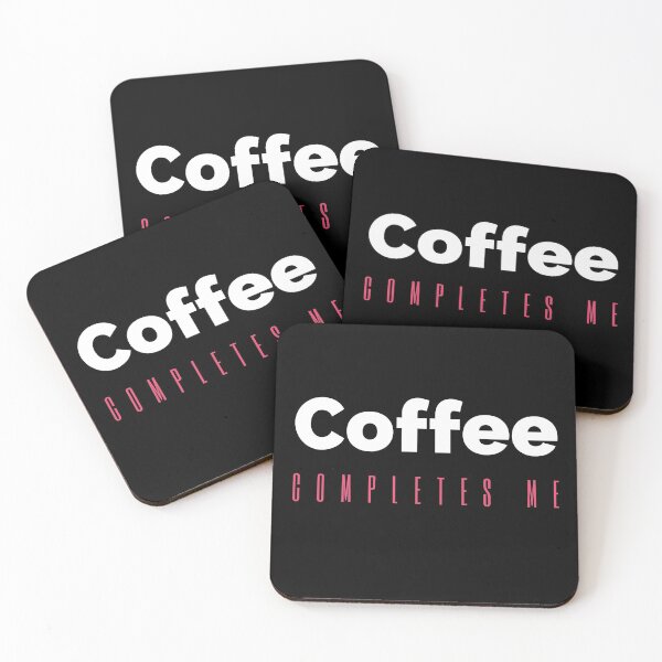 Item preview, Coffee Completes me, Inspirational Quote designed and sold by hectorgool.
