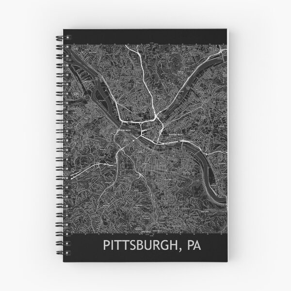 Item preview, Pittsburgh, PA Topographical Map Black designed and sold by PGHPhotoCo.