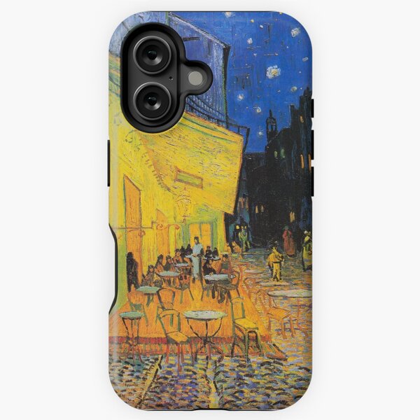 Aperçu de l'œuvre Café Terrace at Night de Van Gogh créée et vendue par vintageemporium.