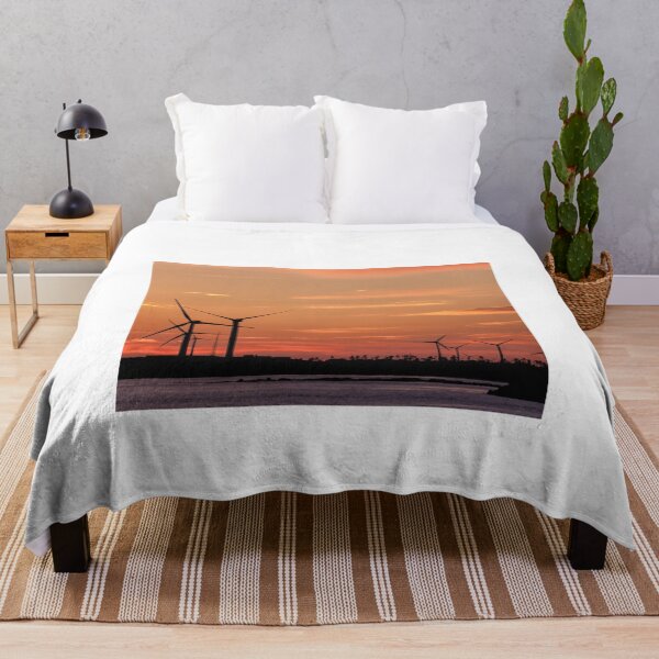 Item preview, Sunrise and windmills on the jeju sea in Korea designed and sold by human8891.