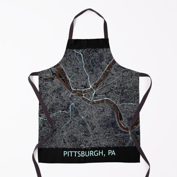 Item preview, Pittsburgh, PA Topographical Map Dark designed and sold by PGHPhotoCo.
