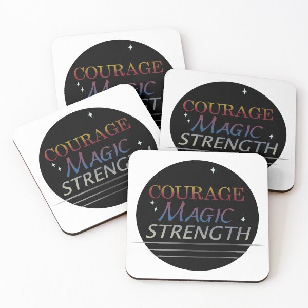Item preview, COURAGE MAGIC STRENGTH designed and sold by DreamerJournal.