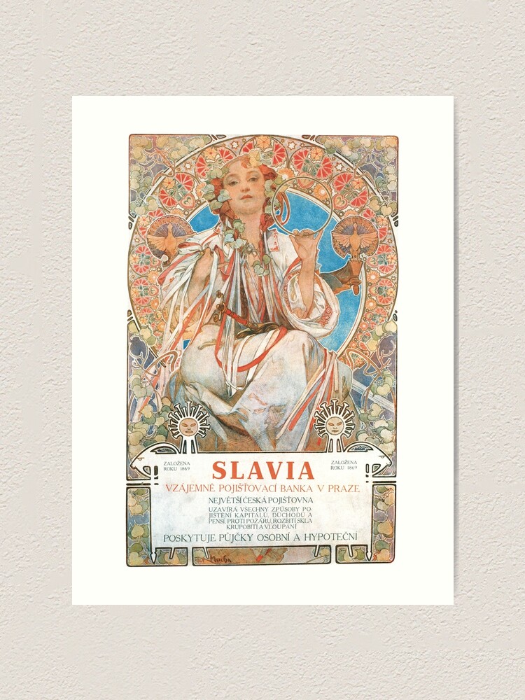 Alphonse Mucha - Slavia 1907 - poster