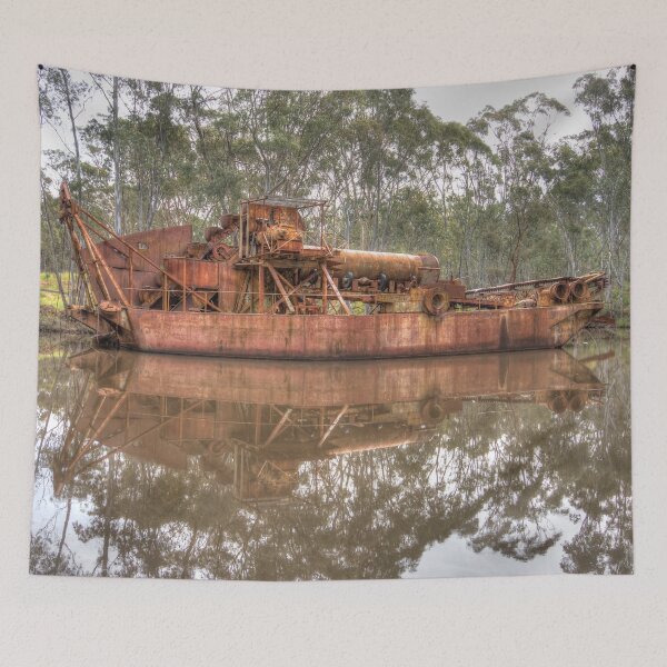 Item preview, Rusting Dredging Boat on the Goldfields designed and sold by Steven Jodoin.