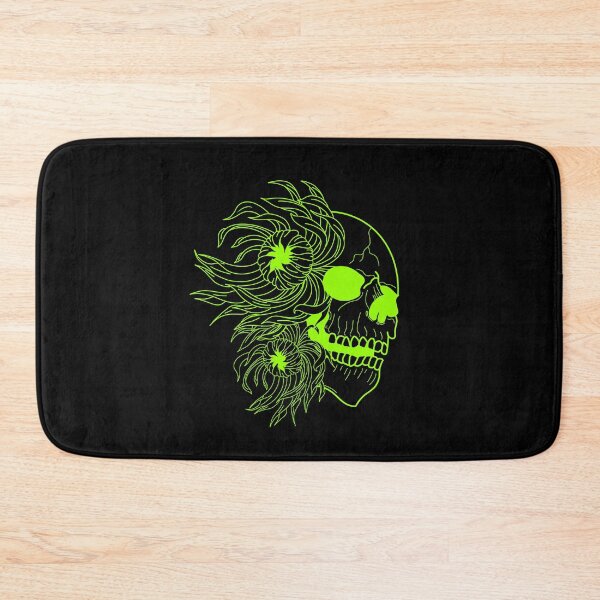 Item preview, Skull and green chrysanthemums designed and sold by BV-creas.