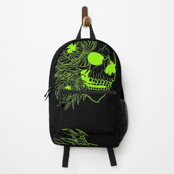 Item preview, Skull and green chrysanthemums designed and sold by BV-creas.