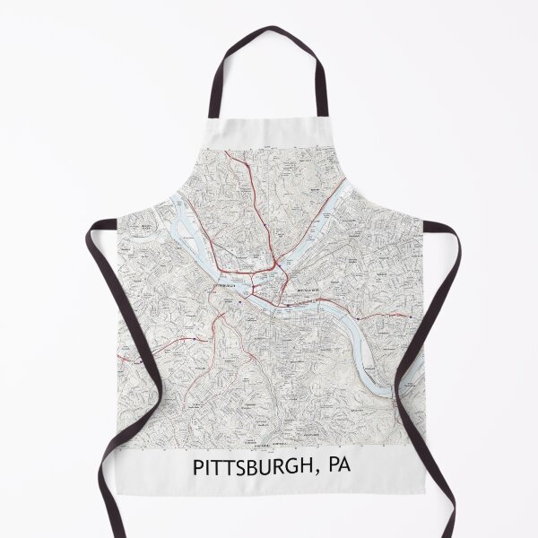 Item preview, Pittsburgh, PA Topographical Map Clean designed and sold by PGHPhotoCo.