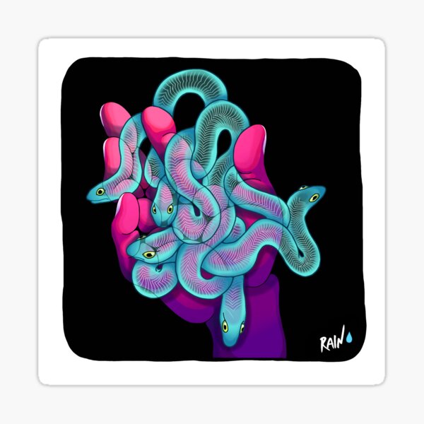 The Little Eel King Sticker