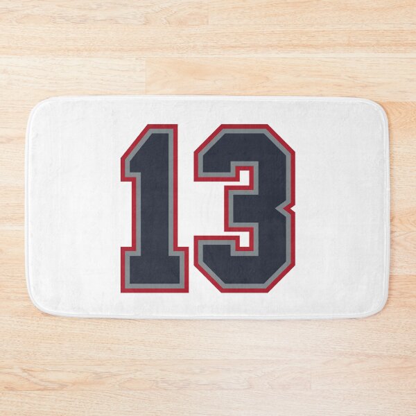 Item preview, 13 Navy Grey Red Sports Number Thirteen designed and sold by HelloFromAja.