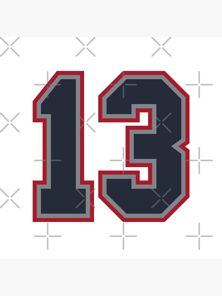 13 Number Cleveland Sports Thirteen Brown Jersey Sticker for Sale by  HelloFromAja