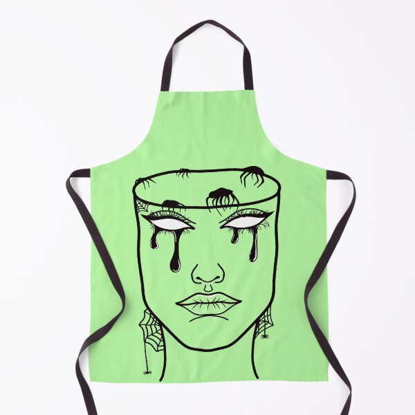 Item preview, Mindless: Original Line Art Drawing-Pastel Green Background designed and sold by Arthemeral.