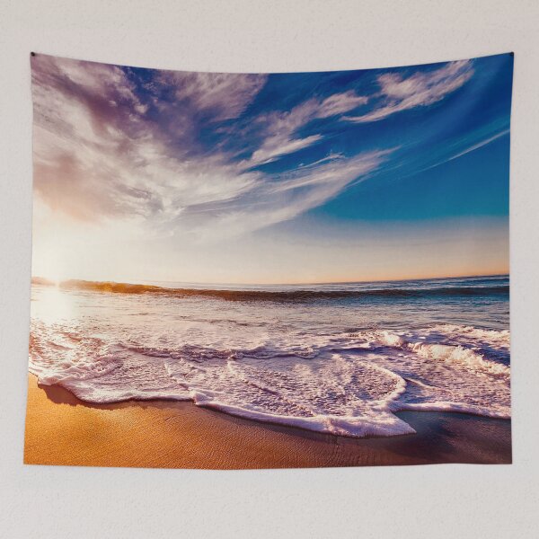 Item preview, Beach waves sunrise vibes designed and sold by landsca-pics.