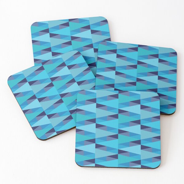 Item preview, Horizontal Triangles Pattern – Blue designed and sold by RoguePatterns.