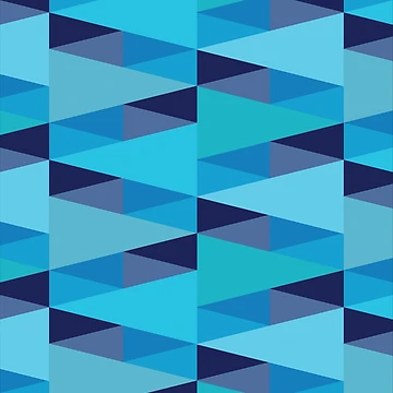 Artwork thumbnail, Horizontal Triangles Pattern – Blue by RoguePatterns