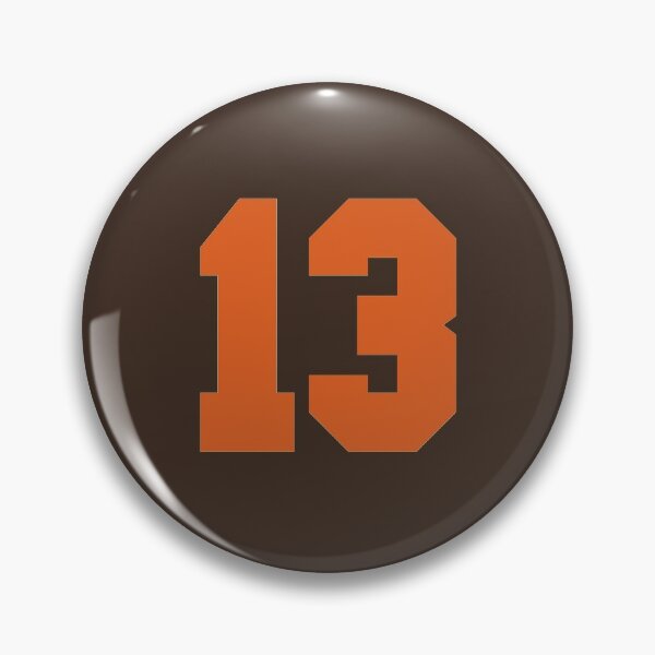 13 Number Cleveland Sports Thirteen Brown Jersey Sticker for Sale by  HelloFromAja